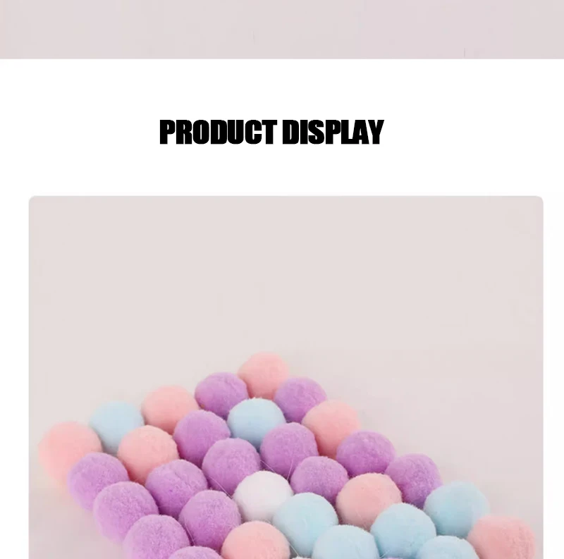 Kreative Katze Spielzeug Interaktive Start Training Kätzchen Mini Pompoms Spiele Stretch Plüsch Ball Spielzeug Haustier Zubehör Katze Liefert – Detail 10