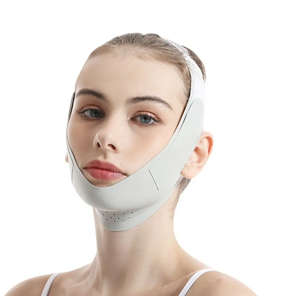 Portable Adjustable Face Lifting Belt Breathable Resuable Face Lift Band Cooling V Shaped Face Sculpting Sleep Mask Skin Care