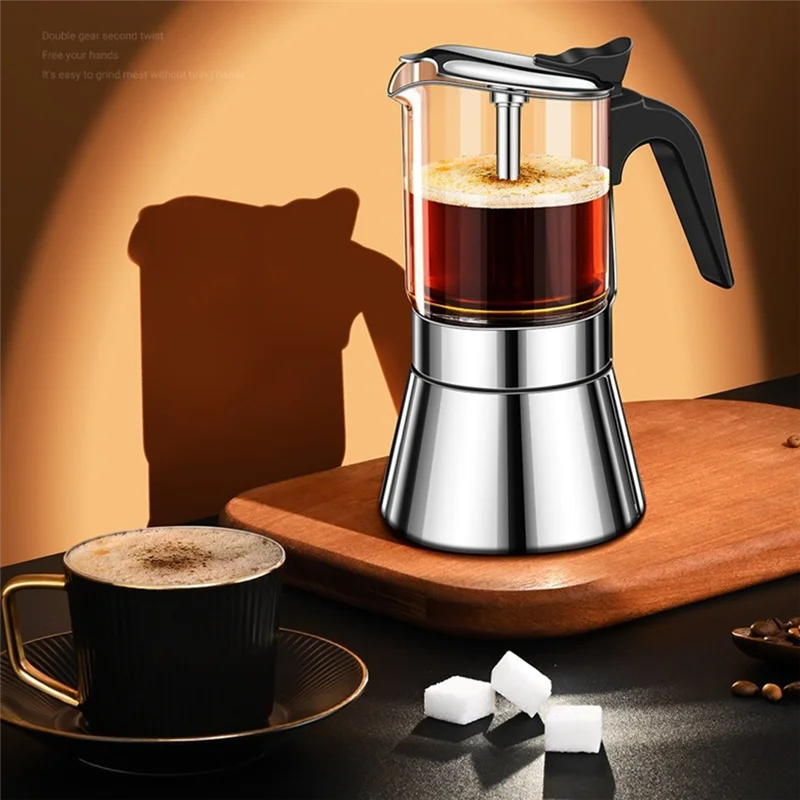 A69m-válvula dupla moka pote 160ml portátil fermentação fria válvula dupla moka pote de extração de café expresso máquina de café expresso