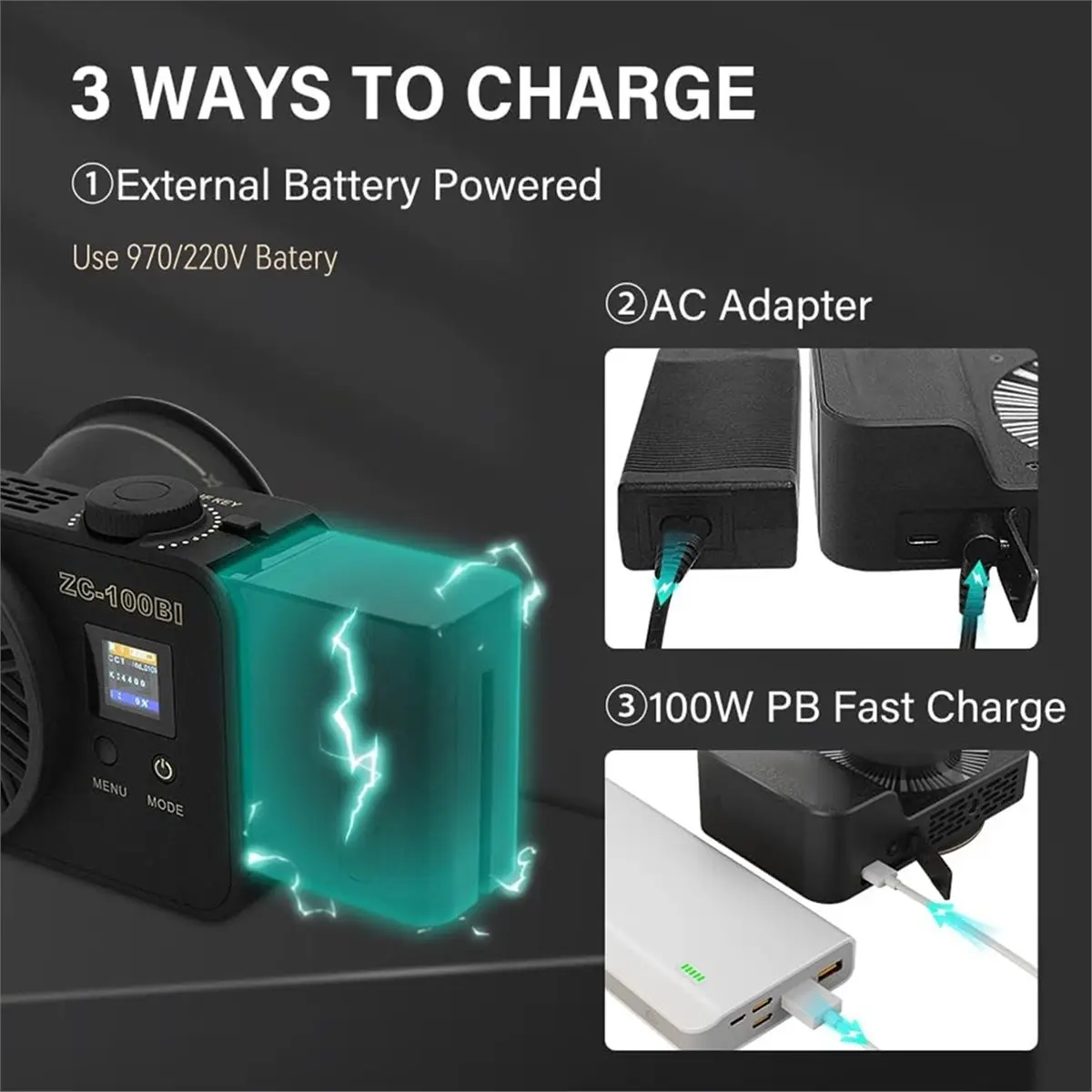 

Портативный видеосвет BABQ 60W COB, размером с ладонь, с постоянной мощностью, 2700K-7500K, двухцветный, для фото/видеосъемки/студии/влогов (США)
