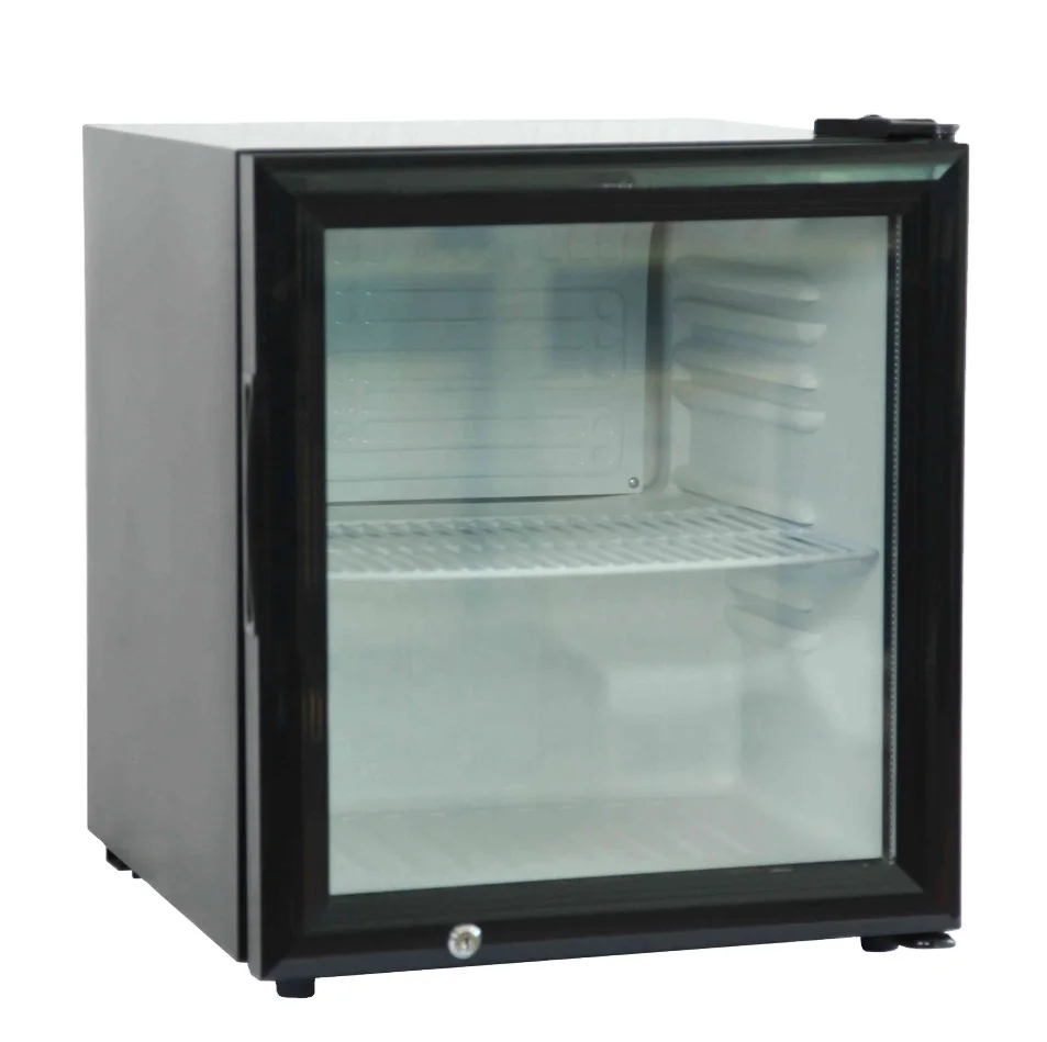 40L Mini Fridge Air Cooling Portable Bottom-Freezer Frost-Free Defrost Absorption Electric UK Plug for Hotel RV
