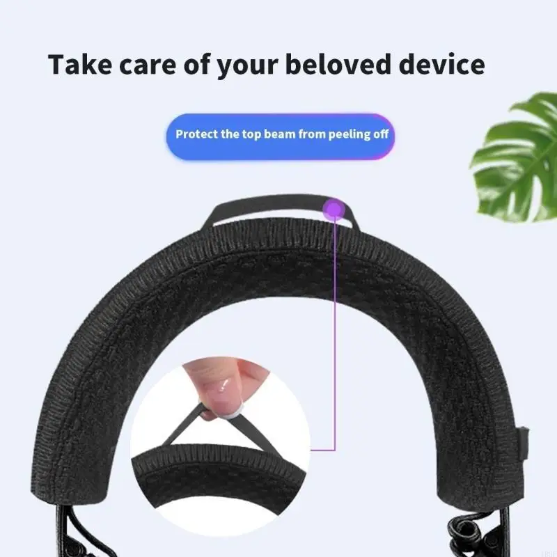 103F Soft Fabric Headband Cover for Monitor1/2 Over Ear Headphones Headbeam Cover Providing Comfort Against Wear Scratches view 4