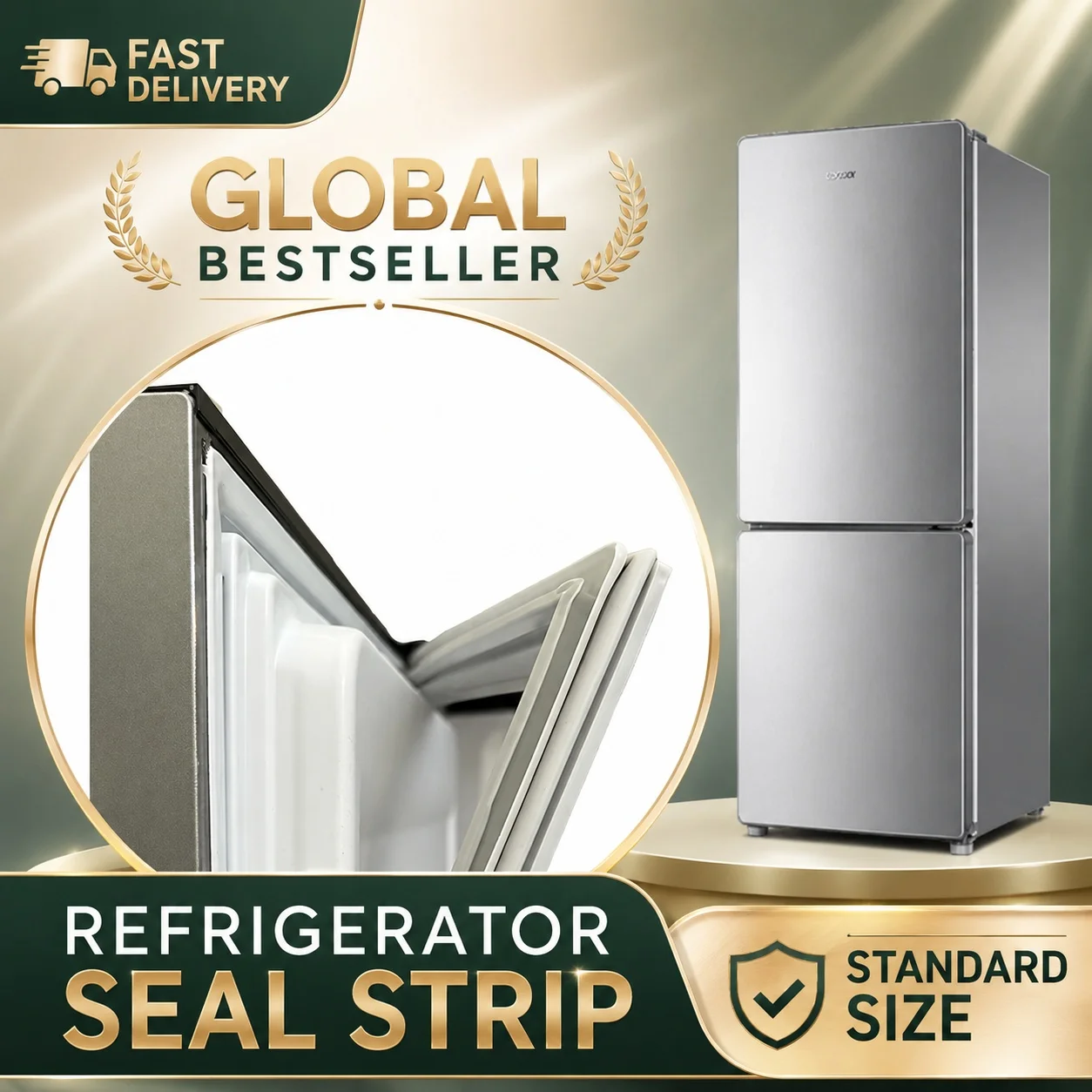 8M Custom Universal PVC Home Refrigerator Freezer Magnetic Door Seal Strip Fridge Gasket Replacement Repair Weatherstrip
