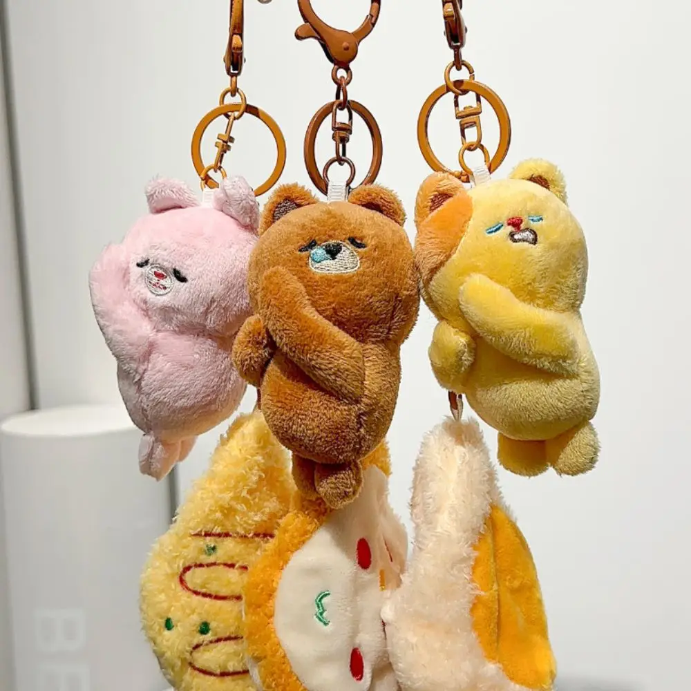 Animal Cartoon Plush Bear Wallet Zipper Portable Portable Plush Coin Bag Colorful Soft Cartoon Bear Coin Purse Kids Gifts