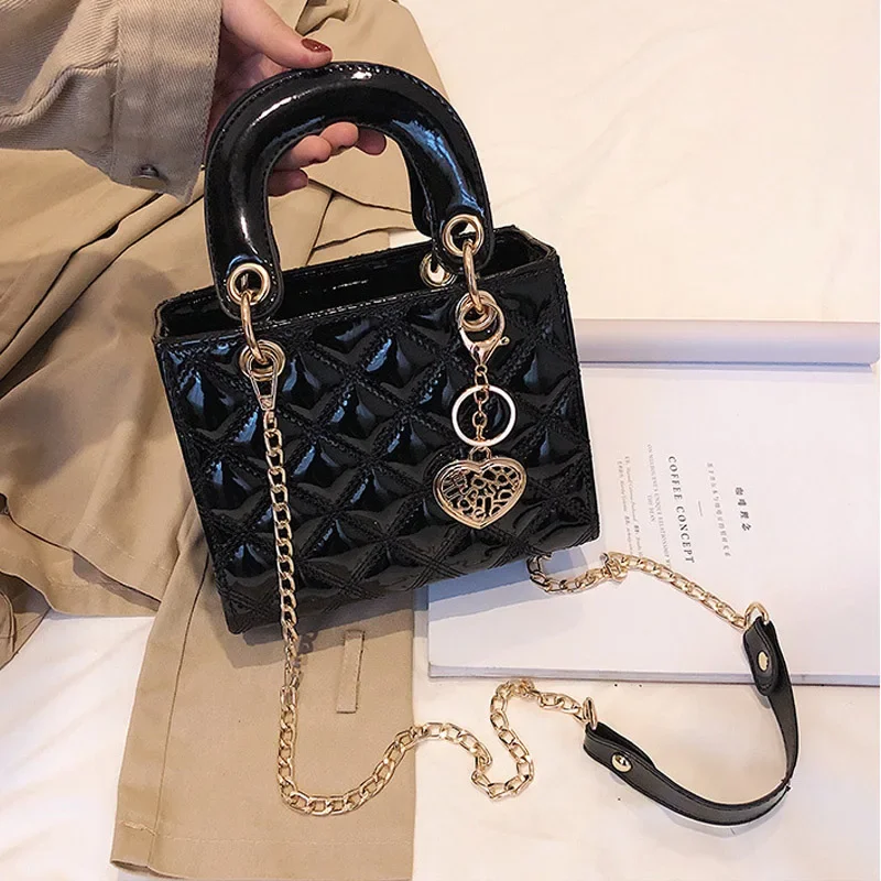 JBTP New Designer Women Top-Handle Bags Shoulder Bag Luxury Handbag Clutch Diamond Stripe Chain Crossbody Bag Travel Hand Purse