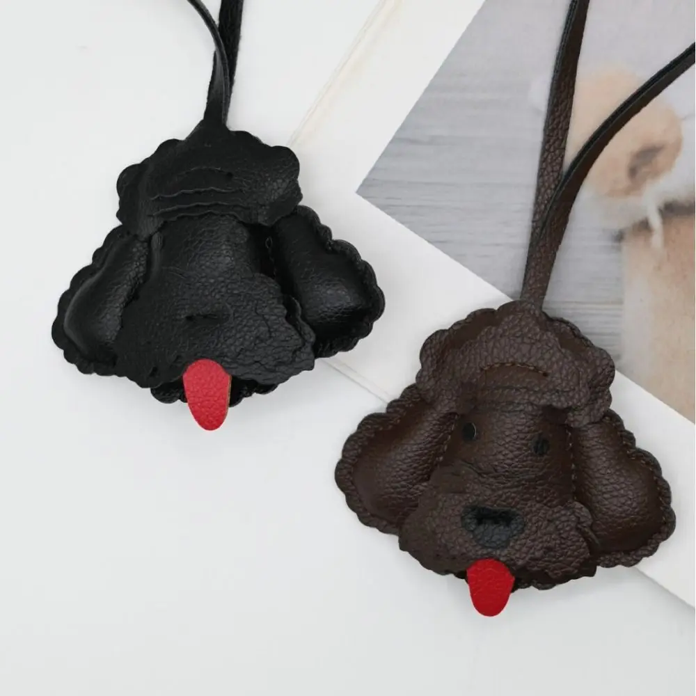 New PU Puppy Bag Pendant Decorative Hanging Versatile Puppy Keyring Cartoon Dog Bag Charm Car Decoration