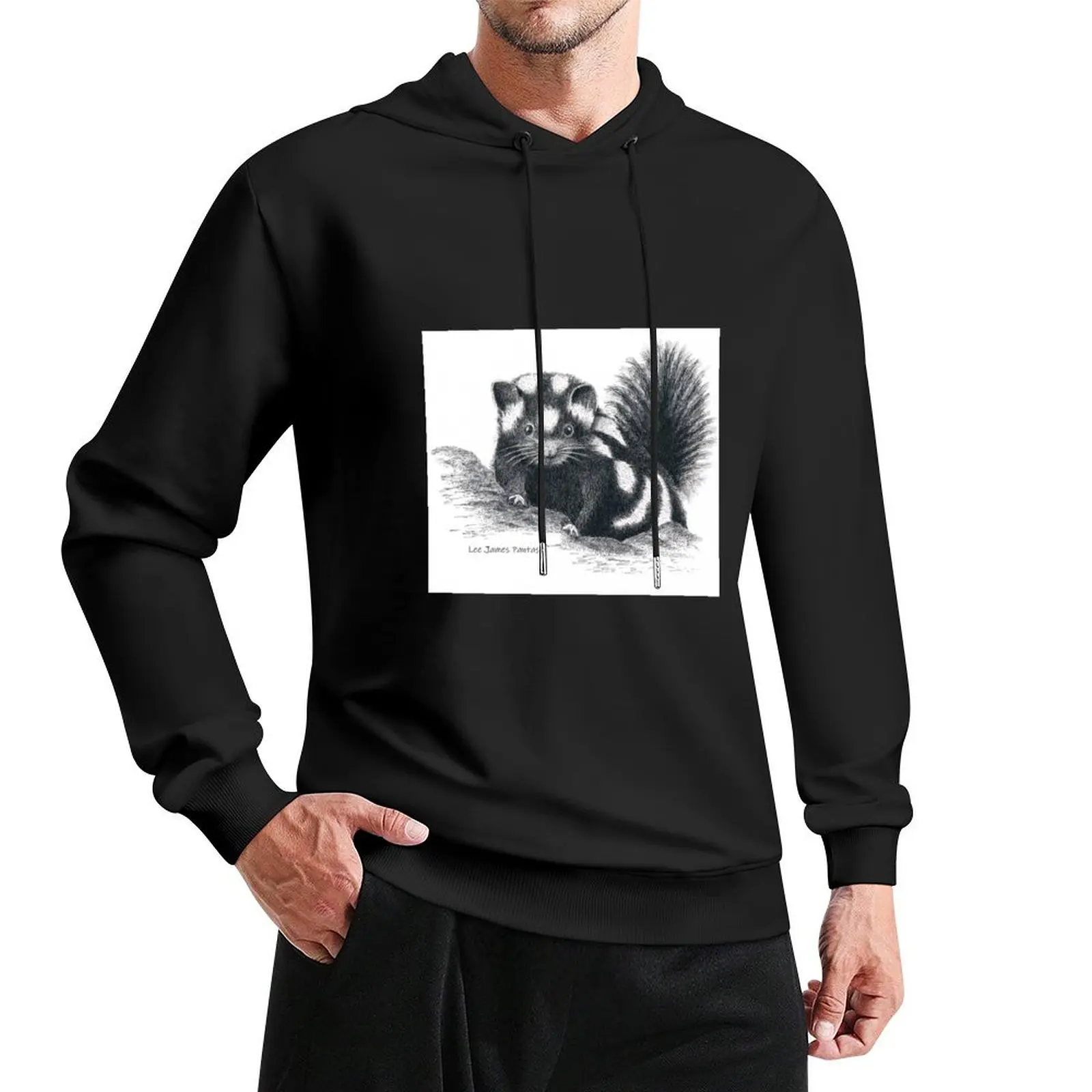 Eastern Spotted Skunk Pullover Hoodie autumn new products new hoodies and sweatshirts