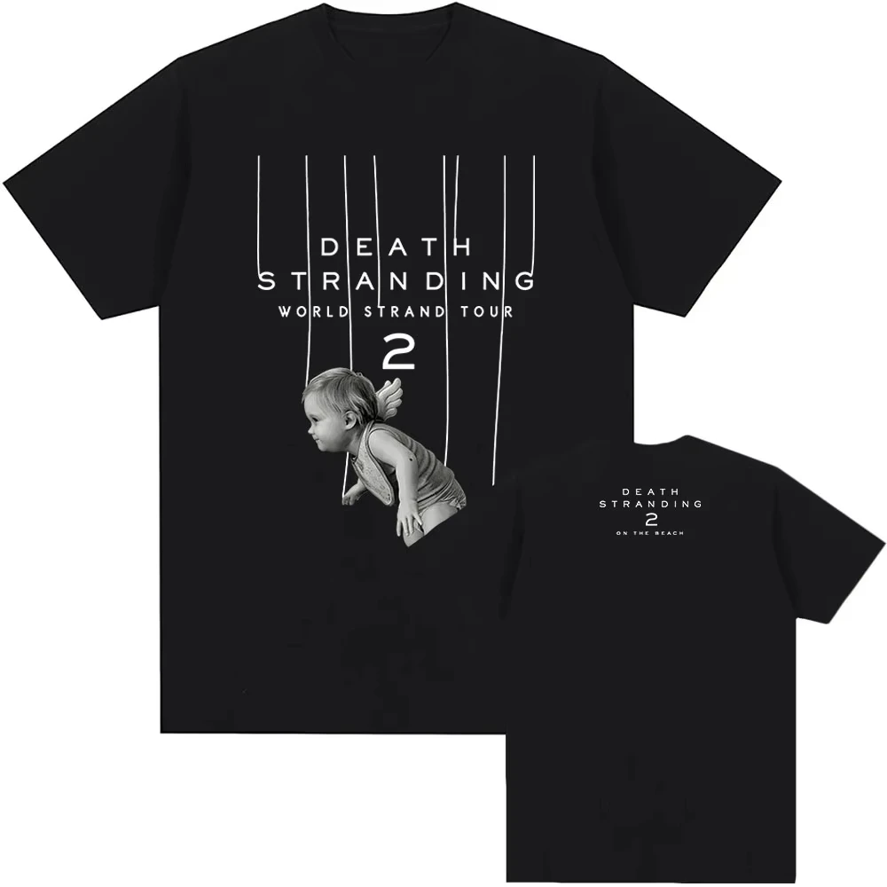 Fashion Men's T-shirt Game DEATH STRANDING 2 ON THE BEACH T-shirt Casual O-neck Fashion Tees Design Graphic Print T Shirt Unisex