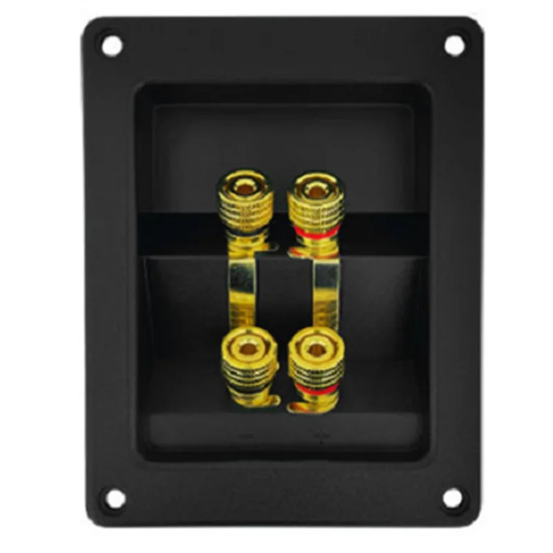 AT82-Terminal Cup Connector Dual Banana Plug For Subwoofer Input Output Compatibility