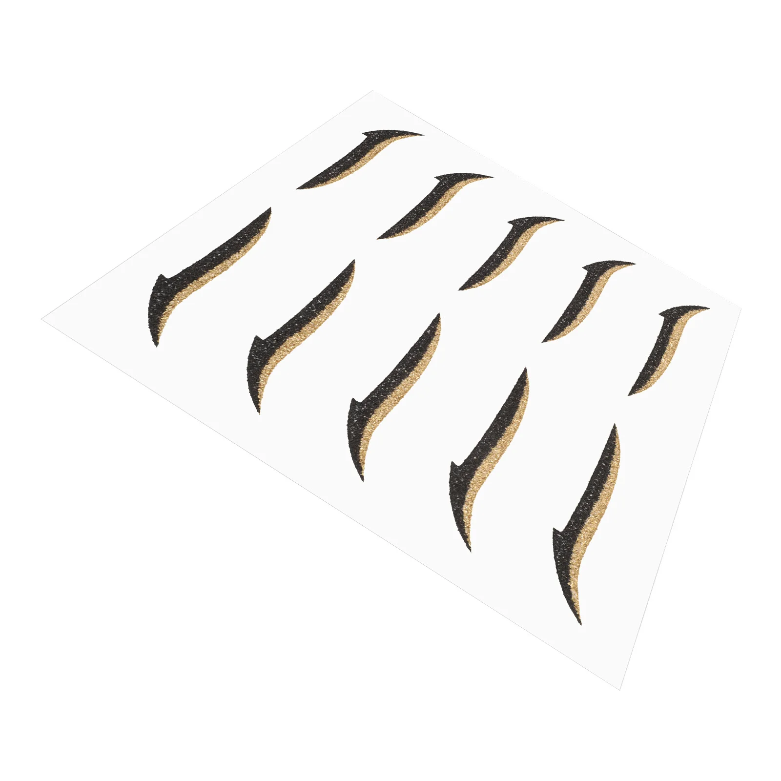 5 ペアのスティックオンアイライナーステッカー自己粘着アイメイクグリッターパーティーフェスティバルハロウィン使いやすい長持ち