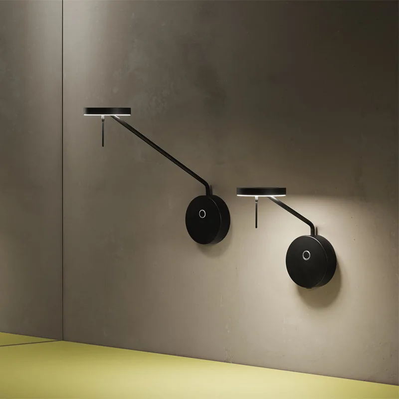 

Modern Wall Sconce Up and Down Wall Lamps Aluminium LED Wall Lights Indoor Wall Lamp with Switch Black led Wall Lighting Fixture