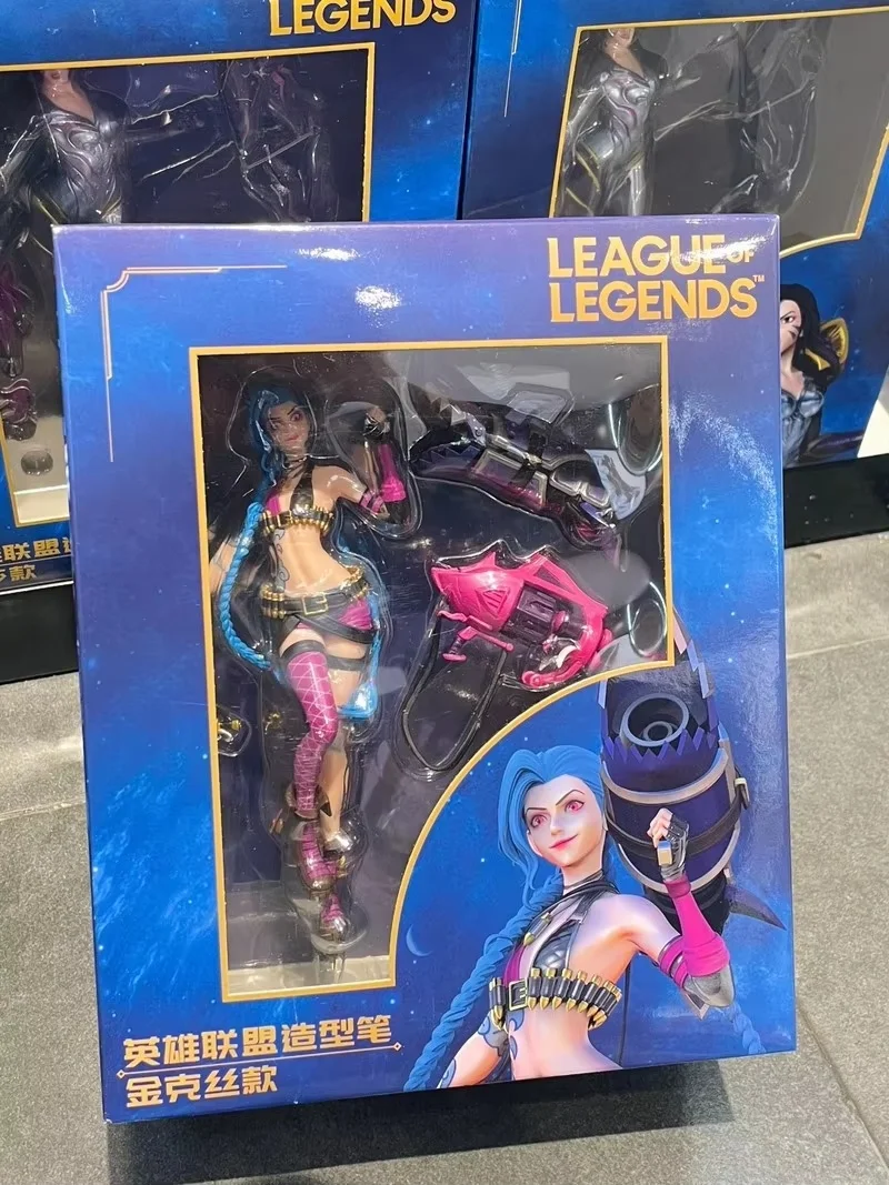 Heiße 22 cm League Of Legends Anime Figur Luxanna Crownguard Lux Kaisa Jinx Action Figur Tiktok Halloween Weihnachten Geschenke