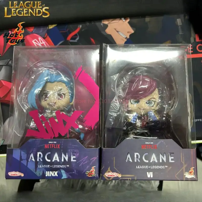 League Of Legends Jinx Vi Cosbabys 10cm Mini Collection Handmade Arcane: League Of Legends Jinx Vi Cosbabys Toys Gifts