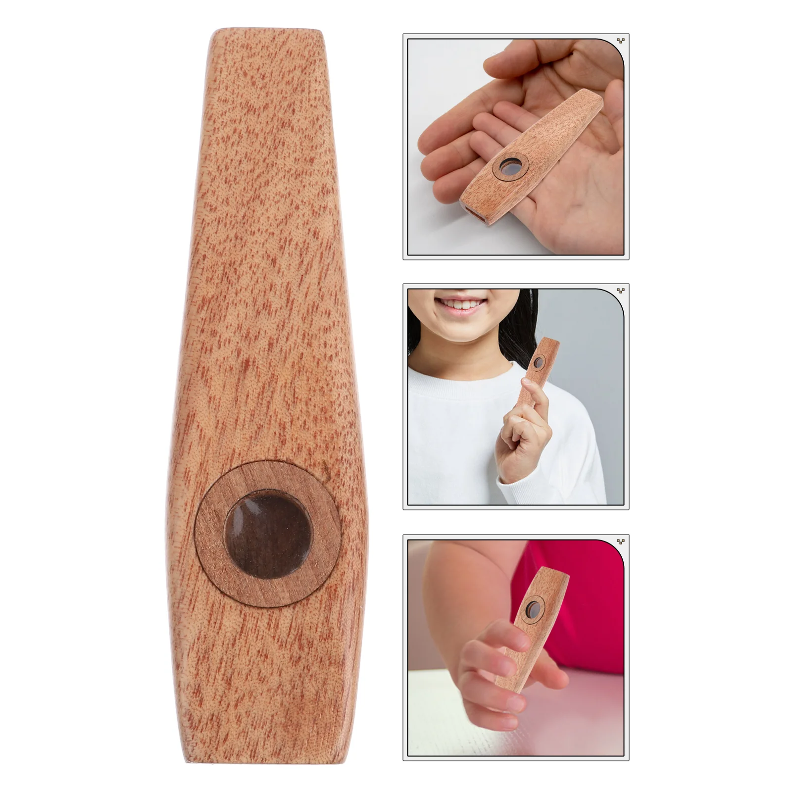 Kazoo para exploración musical instrumentos de armónica de madera principiantes ukelele socio guitarra de madera