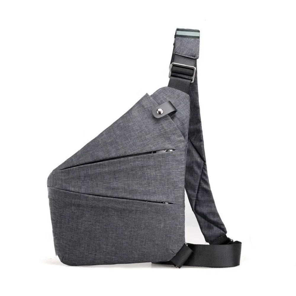 Oxford Cloth Outdoor Shoulder Bag Solid Color Colorful Men Chest Pack Durable Sturdy Crossbody Backpack Mountaineering