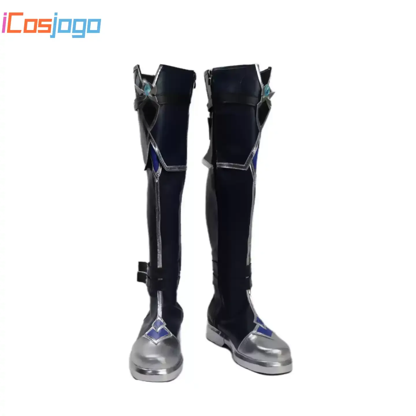 Seven Moons	Sharp edge Vanguard Lohen   Cosplay Shoes Halloween Carnival Boots PU Leather Shoes Cosplay Costume Prop