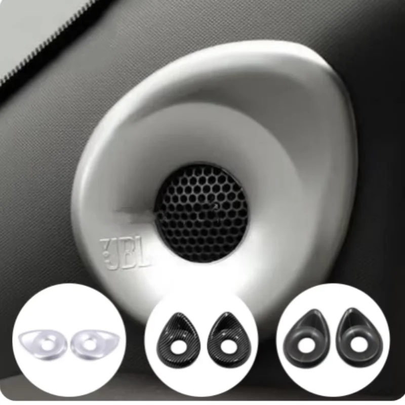 

For Toyota Sienna 2022-2024 Car Interior Door Window A-Pillar Audio Speaker Ring Cover ABS Plastic Decoration Accessories