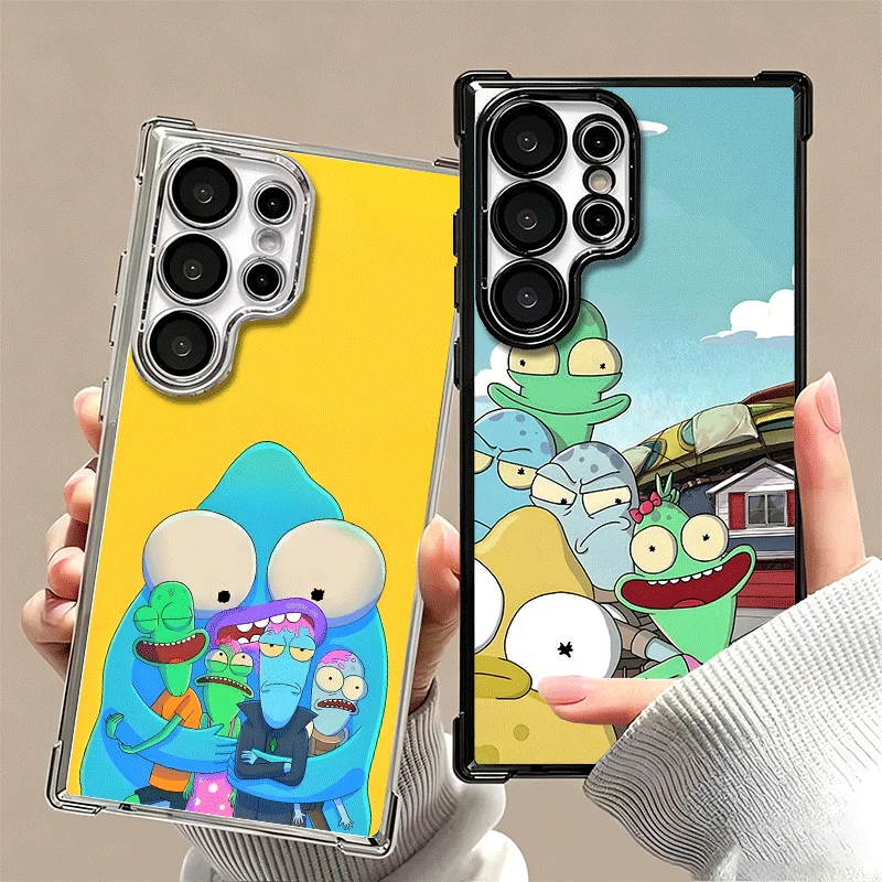 S-Solar O-Opposites Pupa Soft Phone Case For Samsung Galaxy S26 Ultra S25 Edge S24 FE S23 Plus S22 S21 + S20 Plating Anti-Fall F