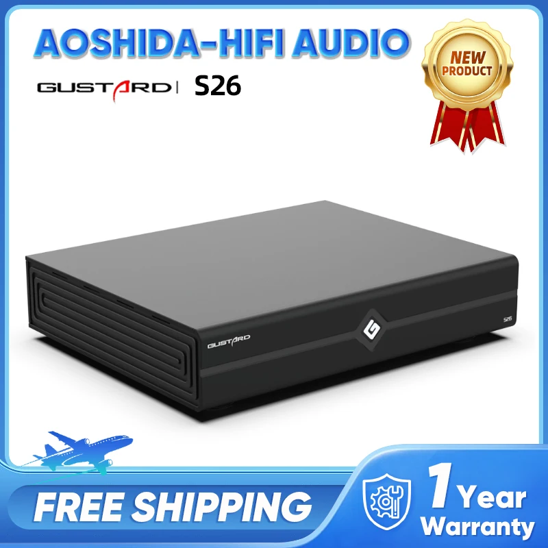 Gustard S26 Music Server Digital Turntable Digital Music Plauback Audio Broadcast Webcast X86 CelPlayer USB interfaces