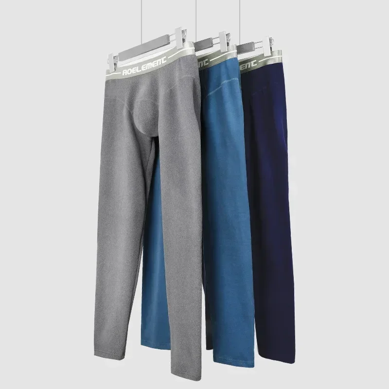 5PCS Men's winter thermal long underwear. Single piece, thickened and fleece-lined. Warm thermal pants form-fitting thread pant