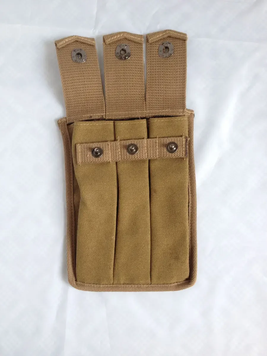 الاستنساخ الحرب العالمية الثانية WW2 الجيش الأمريكي طومسون مجلة الحقيبة 3 خلايا 30 جولة الذخيرة حقيبة