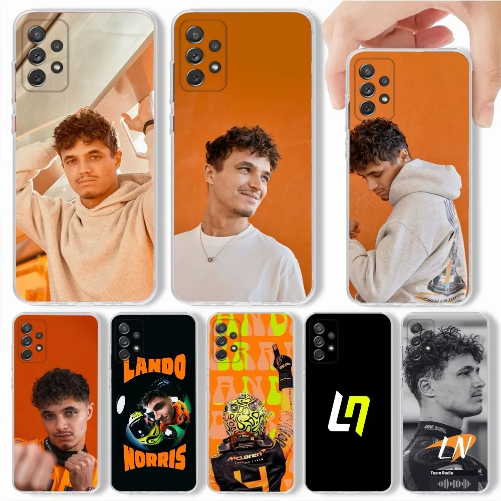 F1 Formula 1 Lando Norris Phone Case For Samsung,Galaxy,S20,S21,S22,S23,Fe,Lite,Plus,Ultra Note Shell