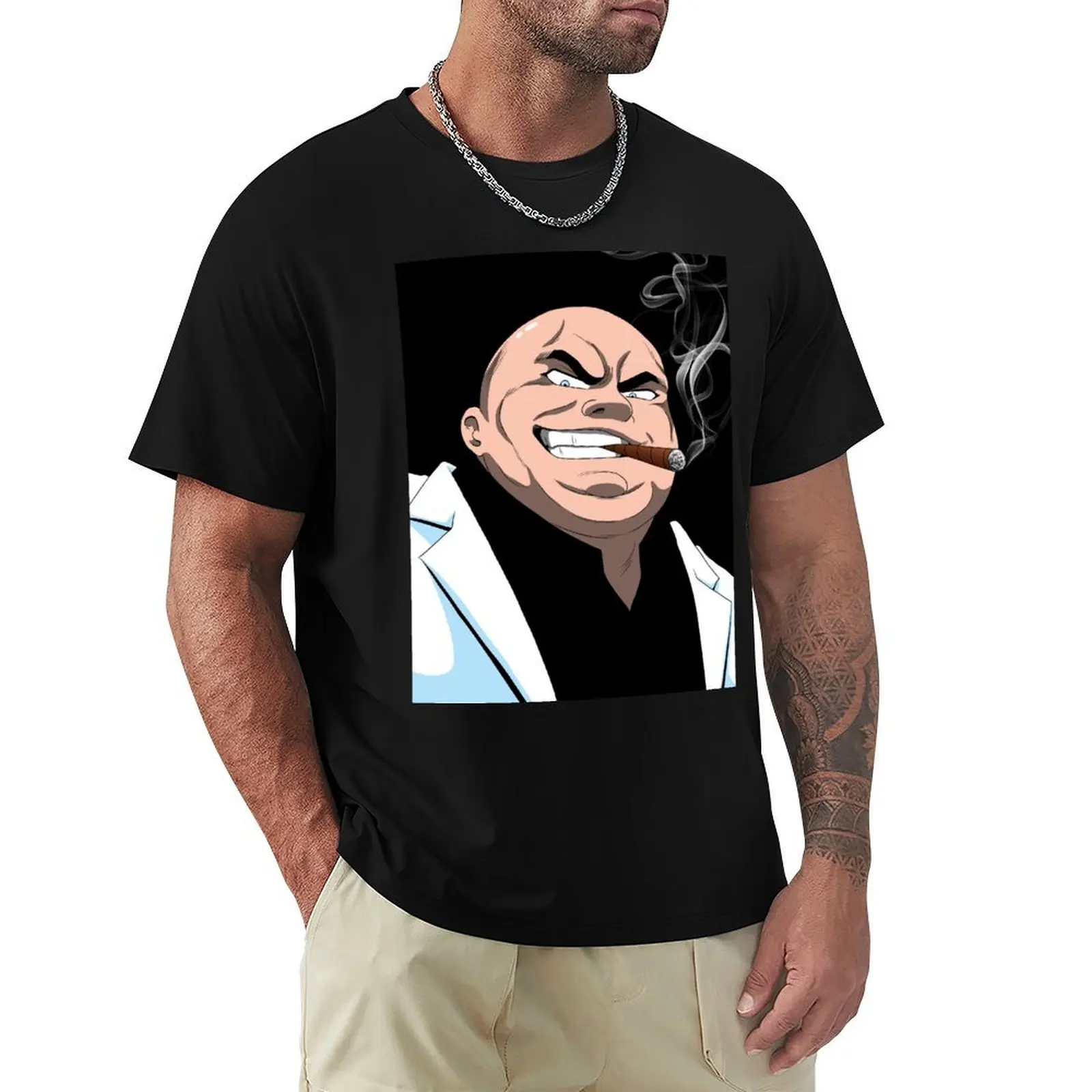 

Kingpin_face in anime style T-Shirt Funny t-shirt graphic tee shirt vintage clothes designer shirts black t shirts for men