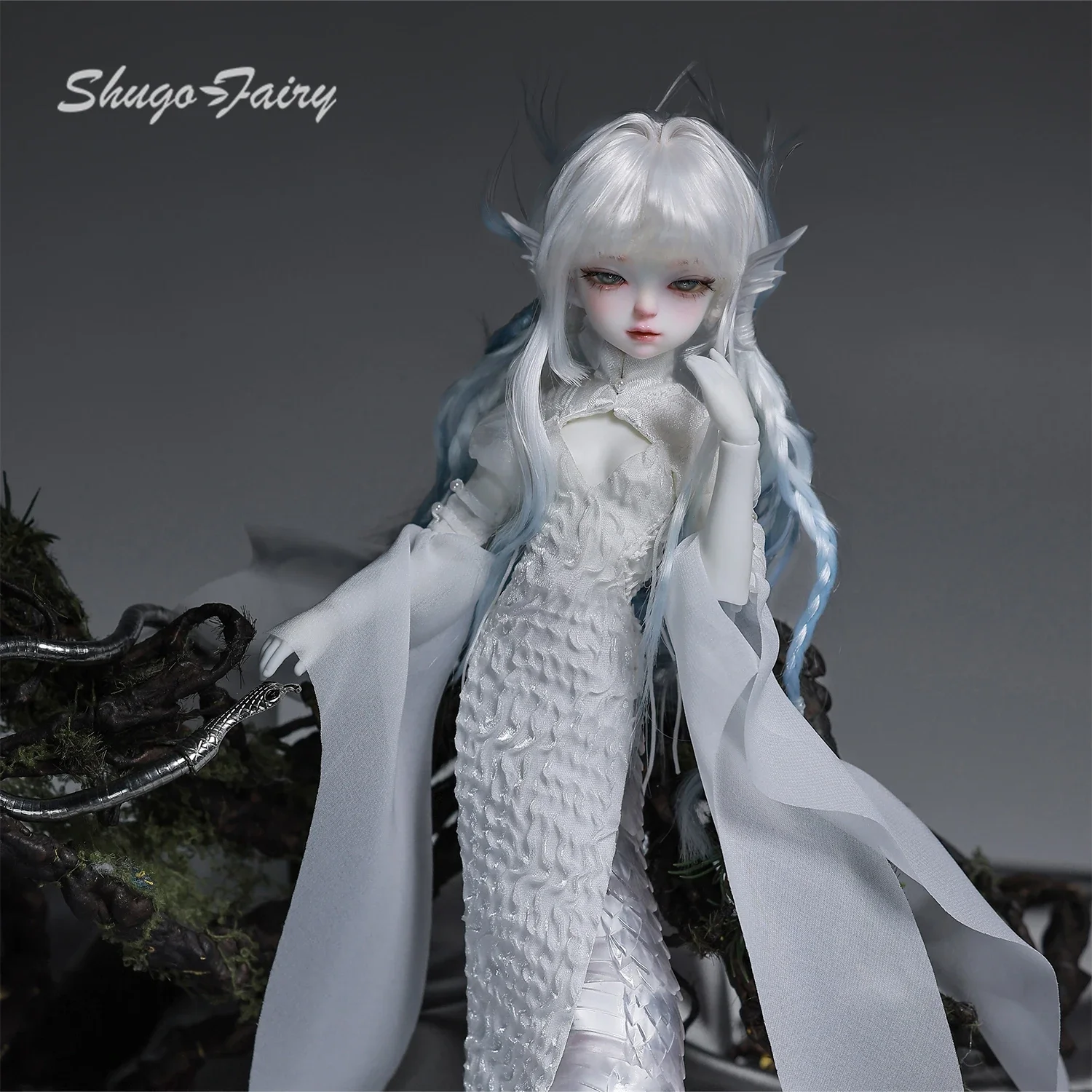 1/6 Monster Girl BJD Virelai D Anime Pale Twin Mezzo Demone Set Completo Lunga Coda Scaly Shugafairy Originale Bjd Bambole Articolate