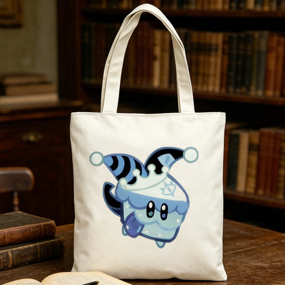 Shadow Milk Cookie tote bag reusable personnalisable grocery canvas  woman