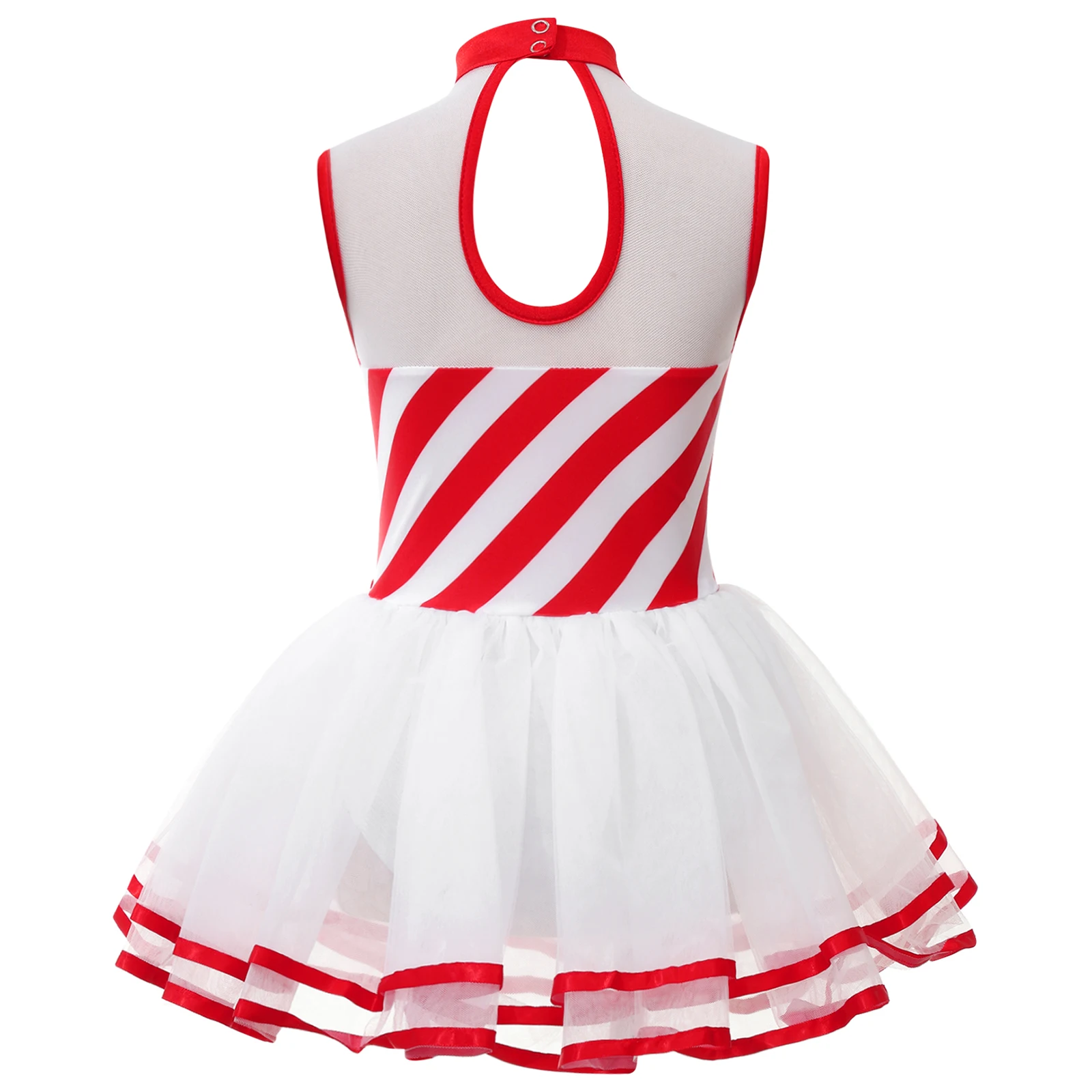 Figure Ice Skating Dress for Kids Girls Ballet Tutu Dress Leotard Carnival Christmas Dance Costumes New Years Xmas Clothes