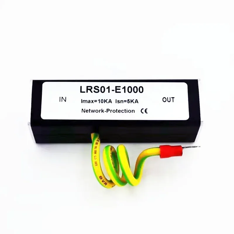 Gibabit 100/1000M IP Camera Network Switch RJ45 &Surge Protection Protector Device Lightning Arrester SPD 1000M Ethernet