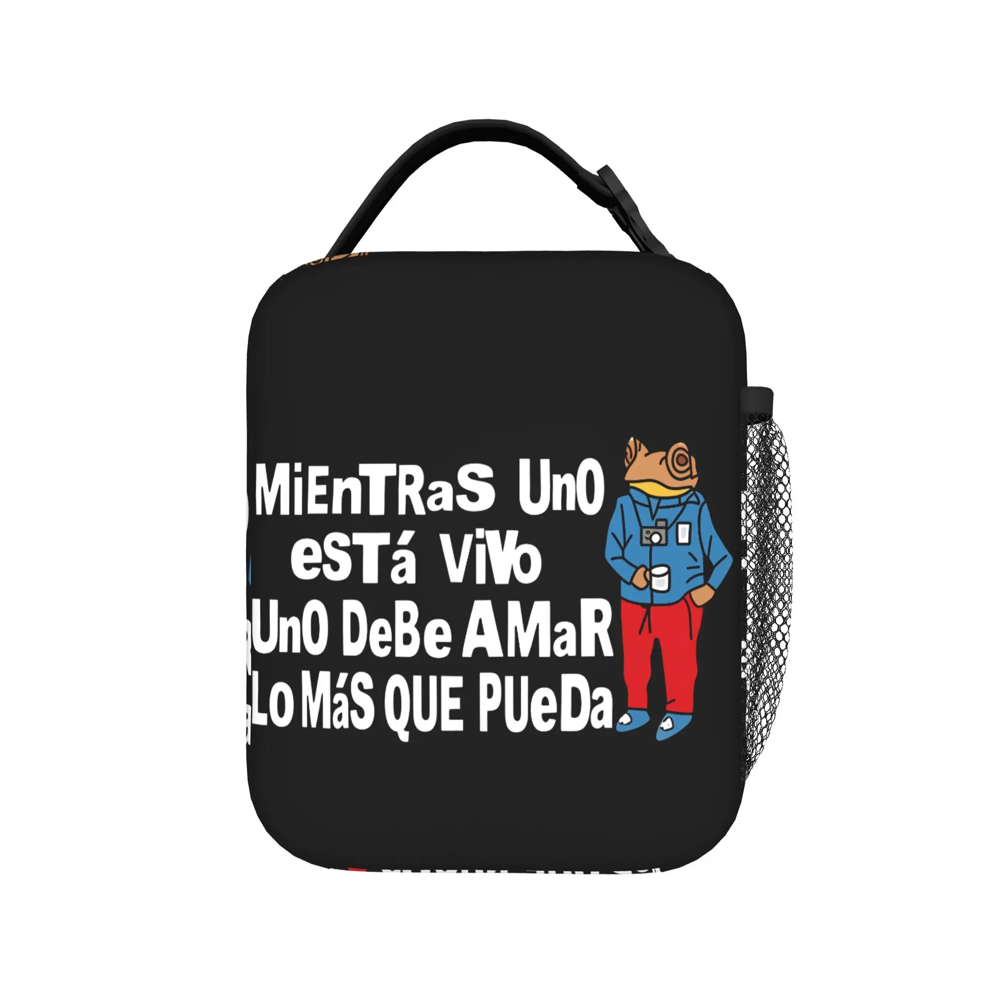 Rapper Bad Bunny Lunch Bag  Fashion Lunch Box For Child Office Portable Cooler Bag Waterproof Custom Thermal Tote Handbags
