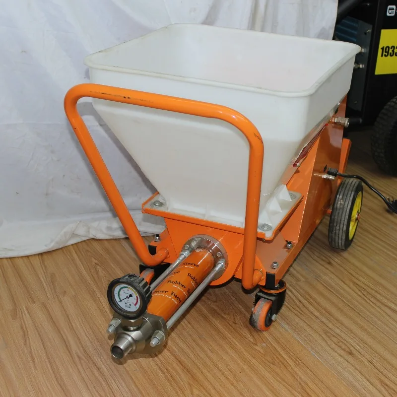 Small Mortar Wall Plastering Gypsum Spraying Machine Real Stone Paint Spraying Machine