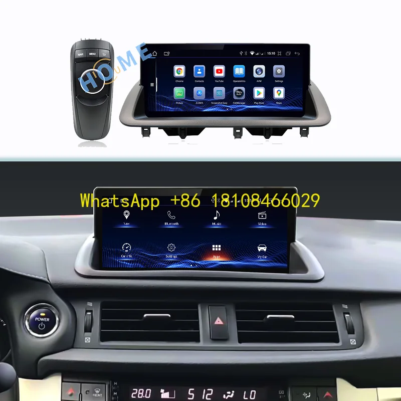 

Android 12 8+128G Car Multimedia Player CarPlay Autoradio Stereo Radio GPS Navigation for Lexus CT CT200 CT200h 2011-2017
