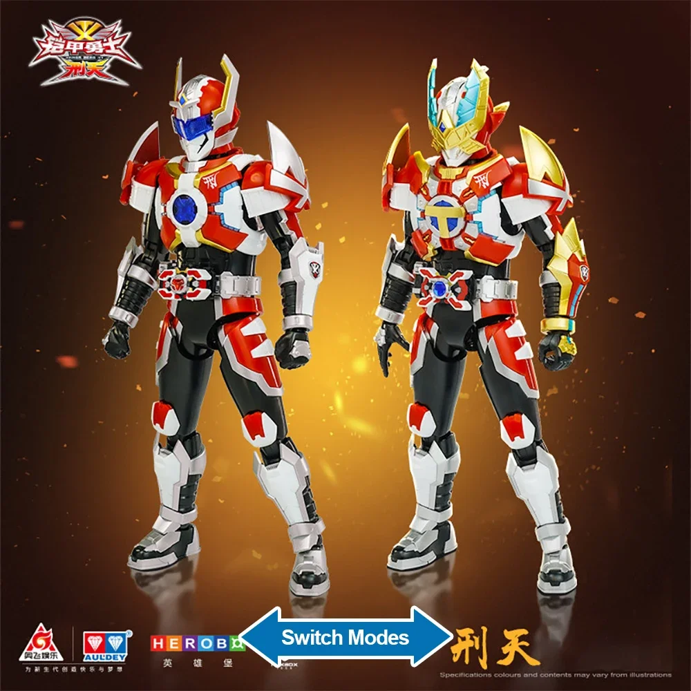 KaiPin Series AULDEY Armor Hero multiple role selectionAssembly Model EyesLight‑Up Dual‑Mode Switching Flexible JointsToy Gift