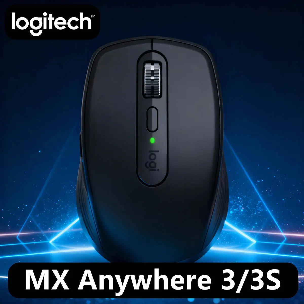 

Logitech MX Anywhere 3S Wireless Mouse, Darkfield, 8000 DPI, MagSpeed Scroll, USB-C, 10m Range, iPad