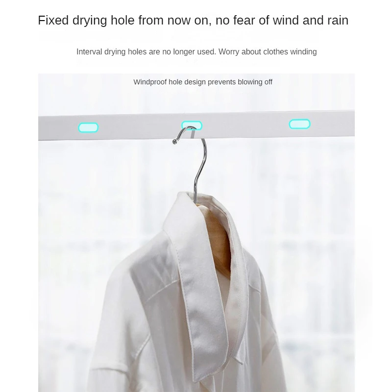 Mini Invisible Clothesline Retractable Clothesline Drying Rack Balcony Clothes Line No Drilling Required Anti-slip Durable NEW