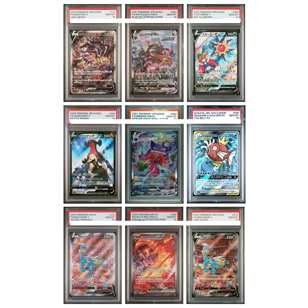 Игровая карта в стиле аниме «Покемон» MAGIKARP CLEFAIRY GARCHOMP MOLTRES LATIOS & LATIAS MIMIKYU GENGAR GIRATINA 10, коллекционная карта, игрушка в подарок