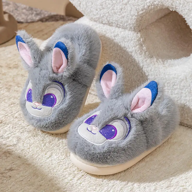 Nick Judy Plüsch Hausschuhe Cartoon Kawaii Paar Hausschuhe Baumwolle Hausschuhe Winter Indoor Wear Warme flauschige Baumwollschuhe