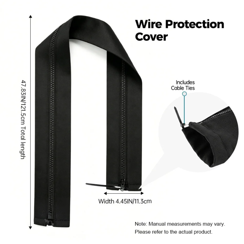 Moisture Resistant Wire Cover Boating Trolling Motor Cable Sleeve High Density Material 47.83 Inch Length Includes Cable Ties
