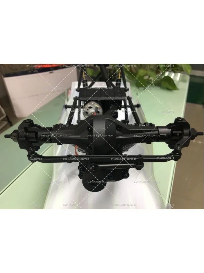 Front Locked Axle Set for 1/10 RC Rock Crawler Axial SCX10 AX10 D90 Land Rover Defender without Servo
