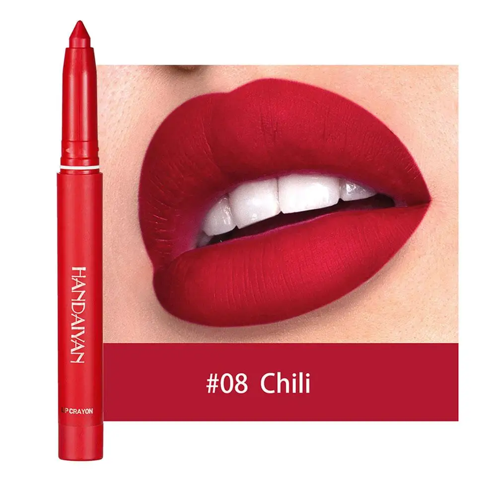 HANDAIYAN penna rossetto antiaderente Non sbiadito matita labbra opaca forma lucidalabbra uso modifica labbra Dual To Waterproof Lip Y2Y5