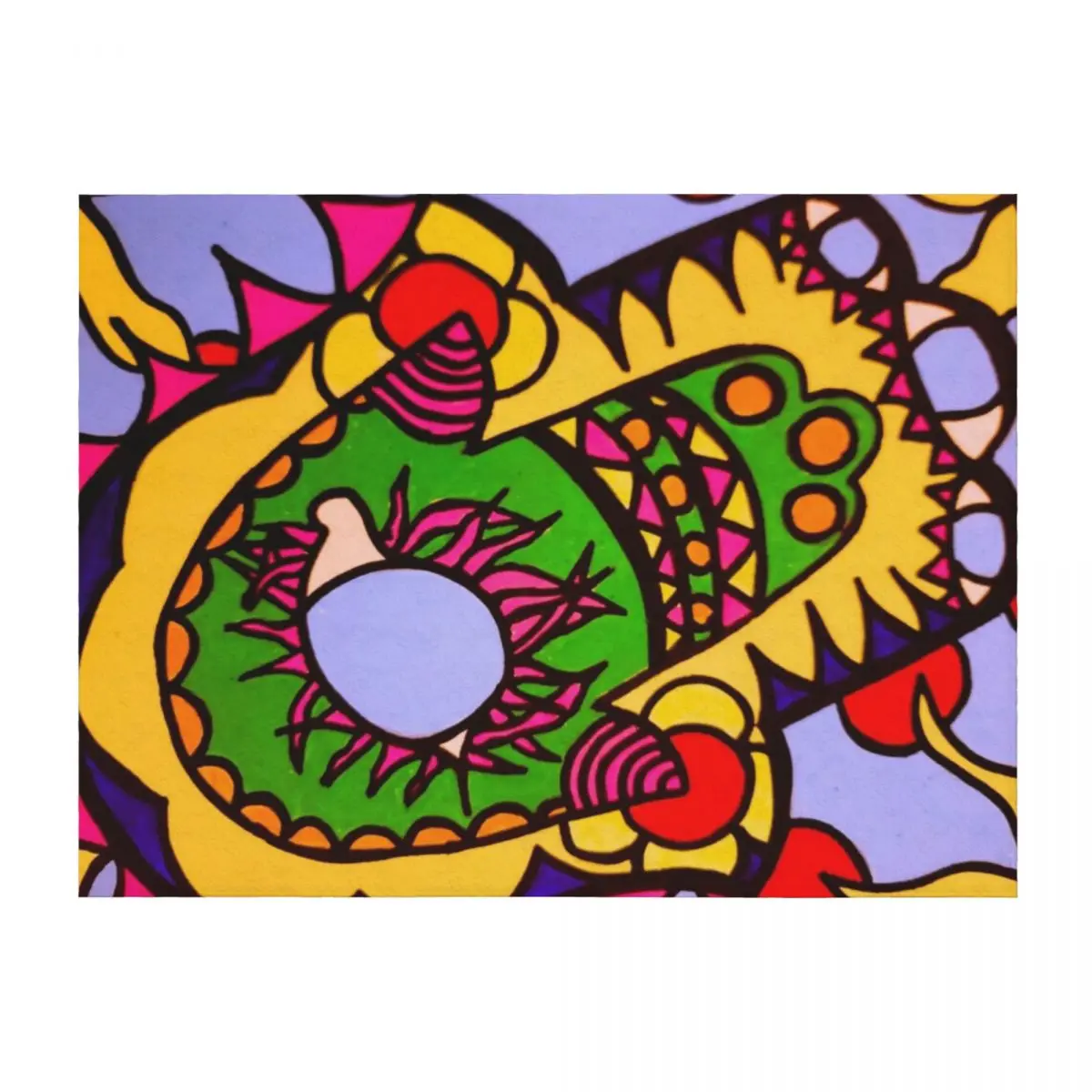 

Abstract Colorful Suns, Eyes and Symbols Throw Blanket Decorative Throw For Decorative Sofa Sofa Throw Softest Blankets