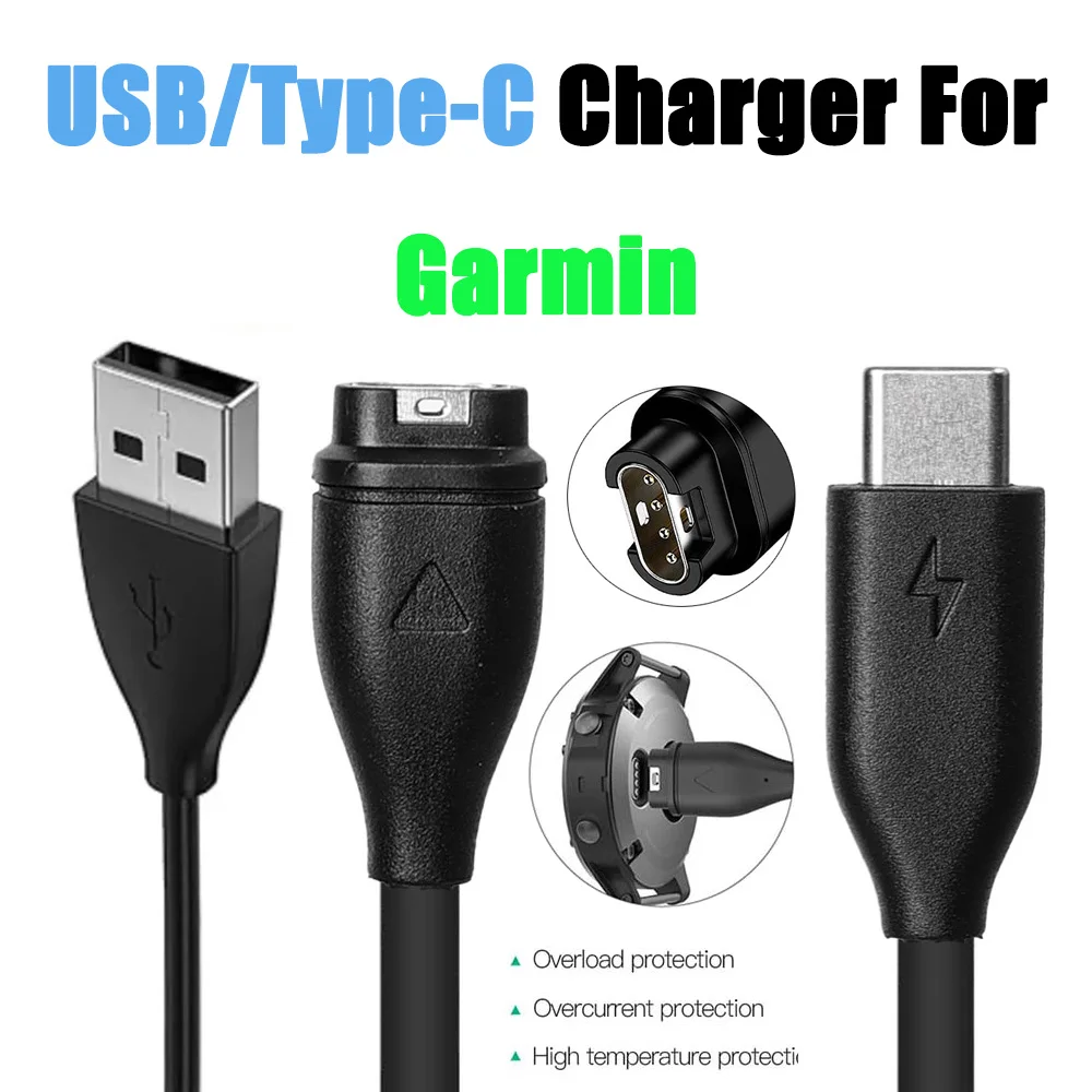 Watch Charging Cable For Garmin Fenix 7 7S 7X 6 6S 6X 5 5X 5S Plus Vivoactive 3 Forerunner 945 935 245 255 Charger Cable Dock