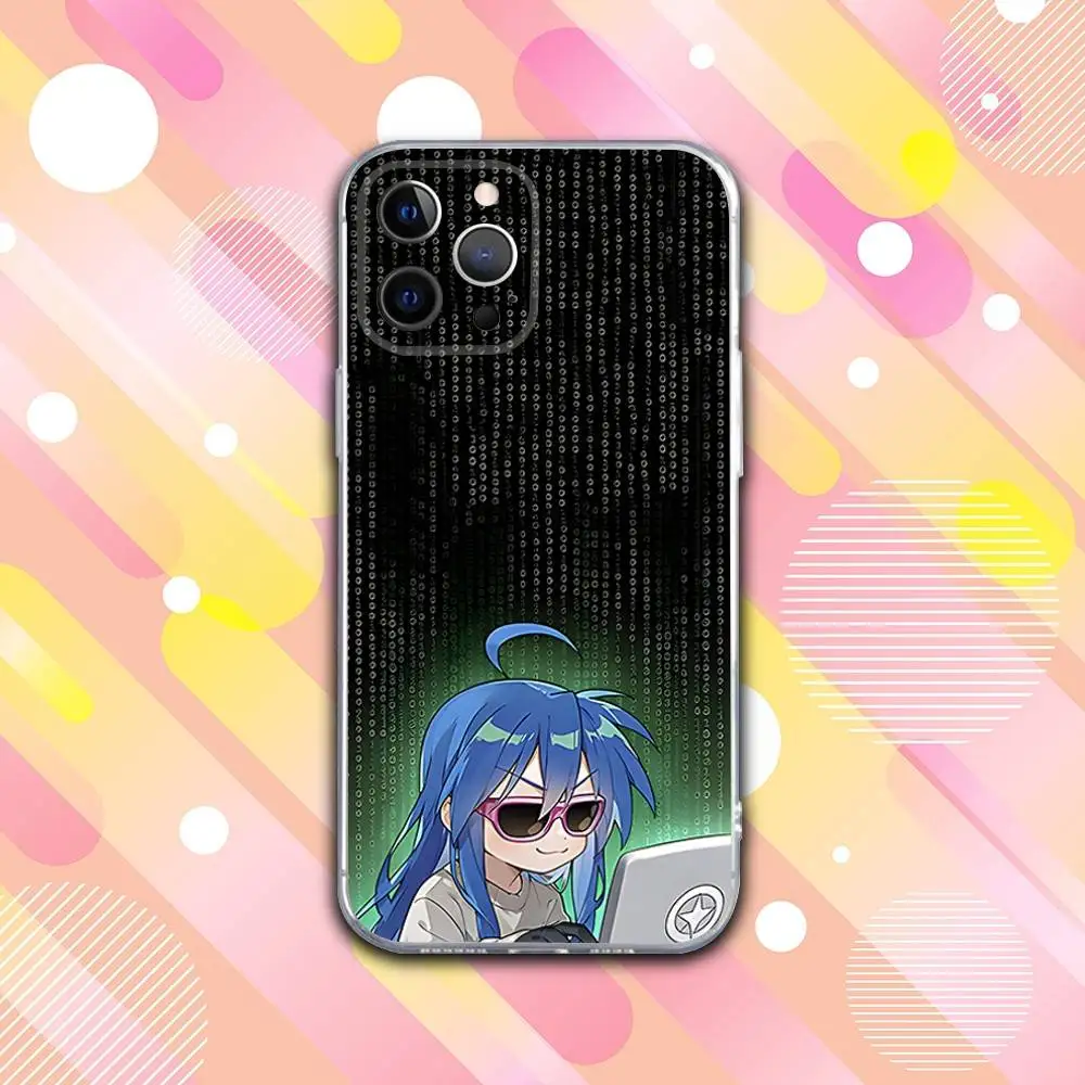 حافظة هاتف L-Lucky Anime S-Star لهاتف iPhone 17,16,15,14,13,12,11 Pro,Max,Plus,X,XS,XR,SE4,E غطاء ناعم شفاف صغير