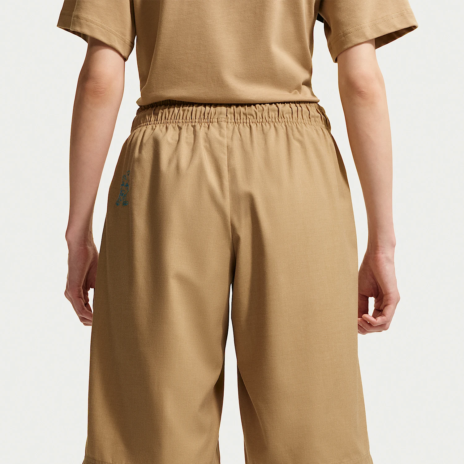 Nike genuine women's simple and skin friendly mid waist elastic loose sports shorts IW1216-242