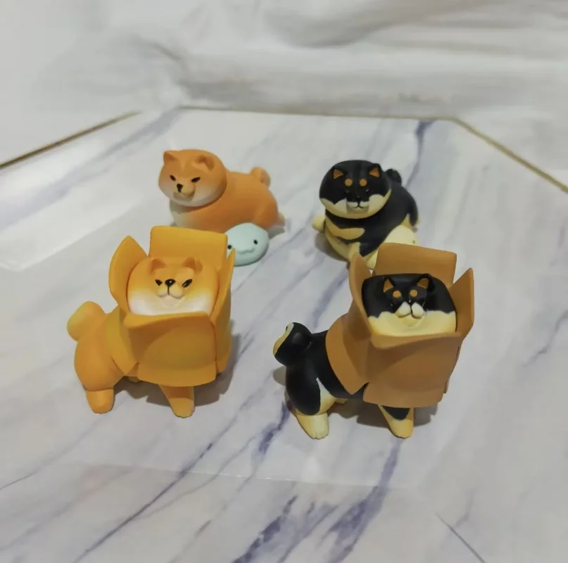 

Новая собака, дрова, слепая коробка, собака Unwilling To Go, домашняя фигурка корги-боomei, милое украшение для рабочего стола, детские игрушки, подарок-сюрприз