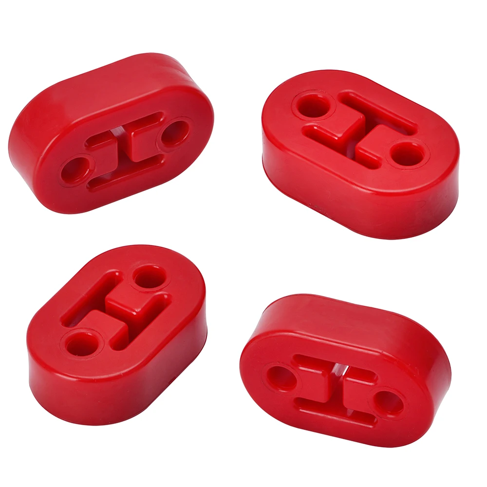 1 Piece Polyurethane Exhaust/Muffler SHORT HANGERS universal Muffler Hangers Red or Blue WX8952