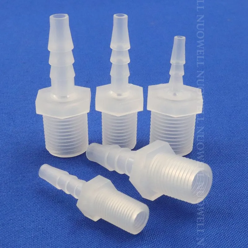 200~5pcs G1/8 G1/4Inch Thread To 2.8~12mm Food Grade PP Connectors Aquarium Fish Tank Air Pump Aerator Hose Fittings