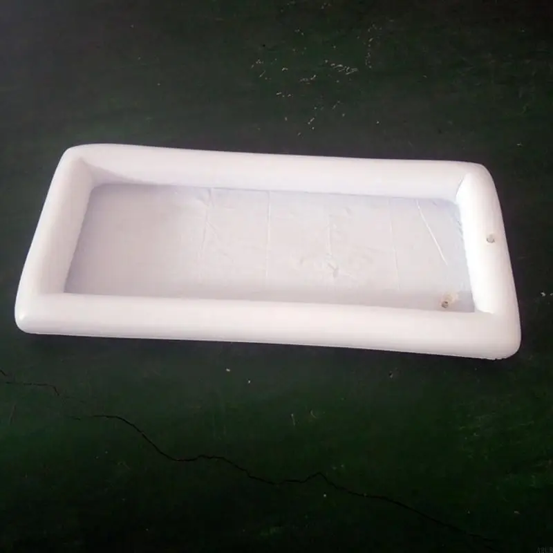 A2UB 4-teiliger aufblasbarer Getränke-Eisblockhalter aus PVC, wiederverwendbare schwimmende Eiswürfelschale für Spaß und – Detail 10